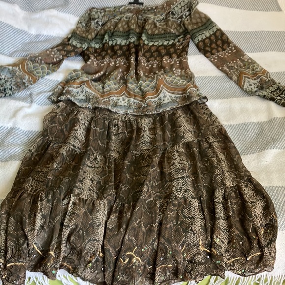 INC international concepts skirt 100% silk size 6 - Picture 8 of 9